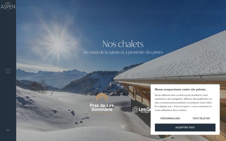 Screenshot of aspen-location.fr