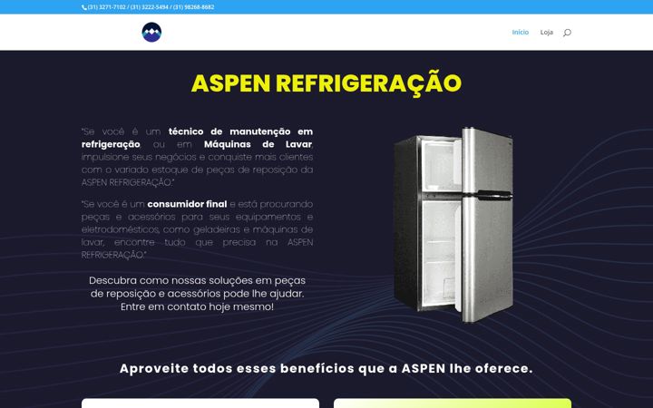 Screenshot of aspenbh.com.br
