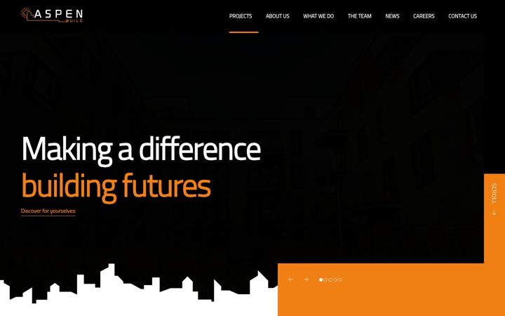 Captura de pantalla de aspenbuildltd.co.uk