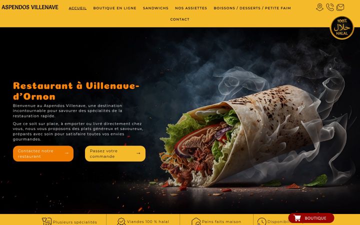 Screenshot of aspendos-villenave.com