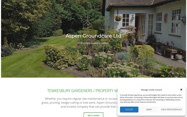 Captura de pantalla de aspengroundcare.co.uk