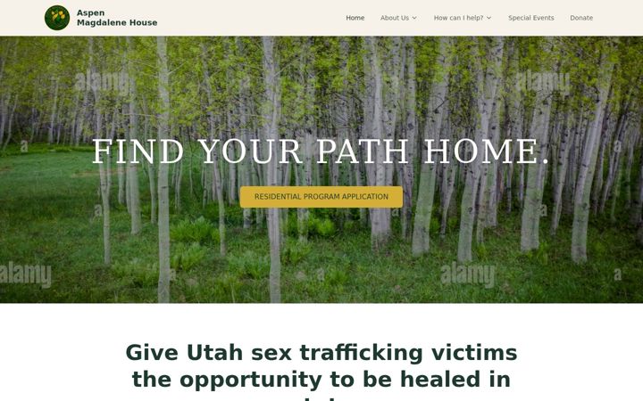 Screenshot of aspenhouseslc.org