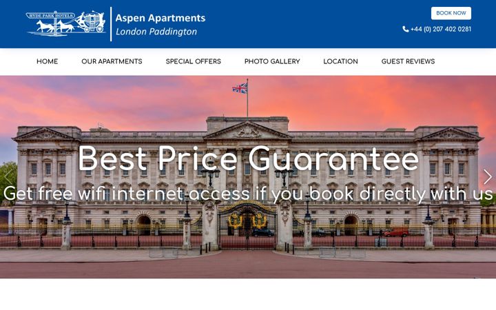 Screenshot of aspenhydepark.com