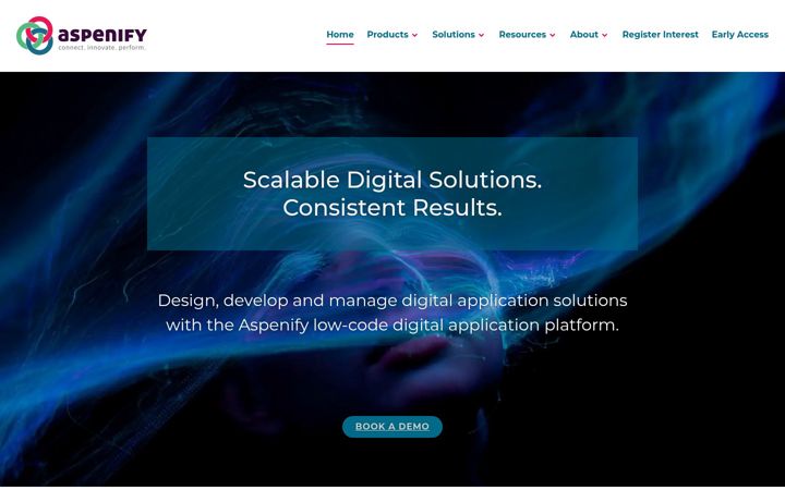 Screenshot of aspenify.com
