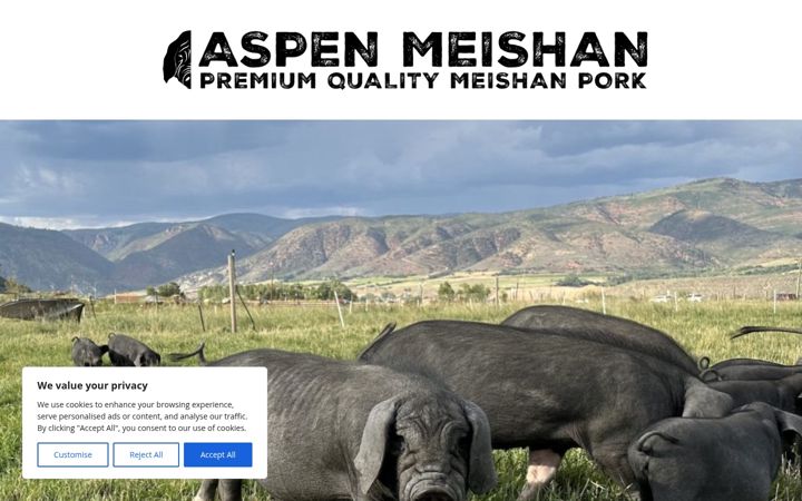 Screenshot of aspenmeishan.com
