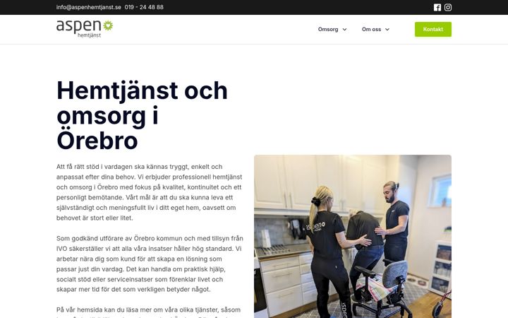 Screenshot of aspenpartner.se
