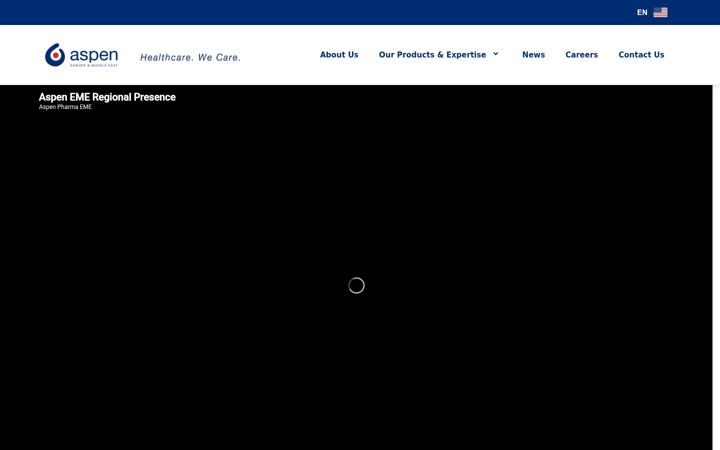 Screenshot of aspenpharma.eu