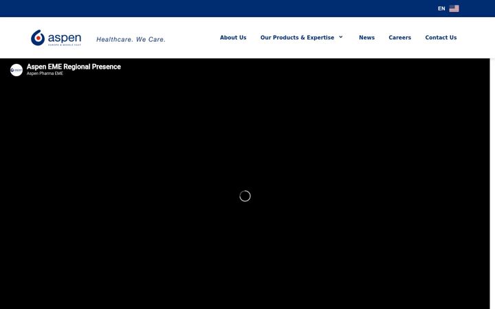 Skjermbilde av aspenpharmaeme.com