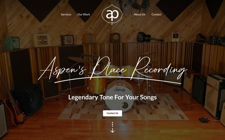 Skjermbilde av aspensplacerecording.com
