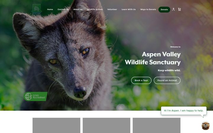 Screenshot of aspenvalley.ca
