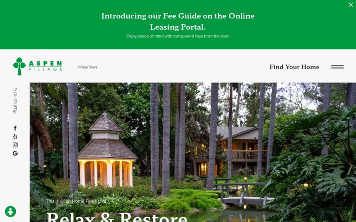 Screenshot of aspenvillagescm.com