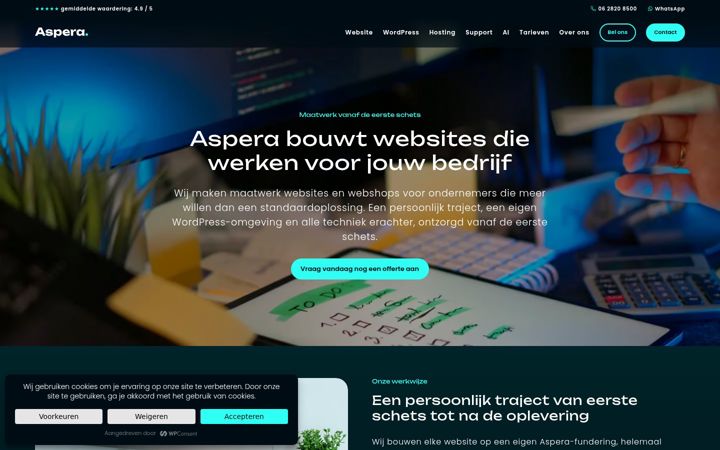 Captura de ecrã de asperagrafica.nl