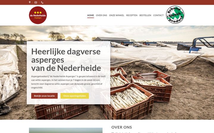 Screenshot of aspergehof.nl