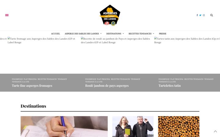 Screenshot of aspergelandes.com