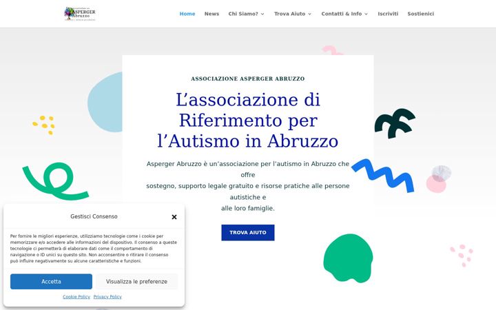Screenshot of aspergerabruzzo.it