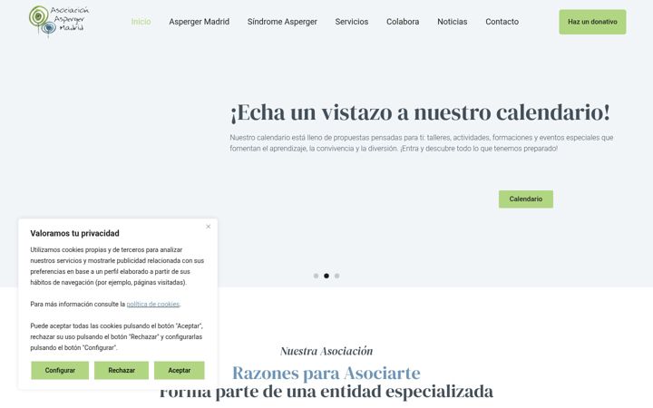 Screenshot of aspergermadrid.eu