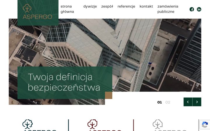 Kuvakaappaus sivustosta aspergo.pl
