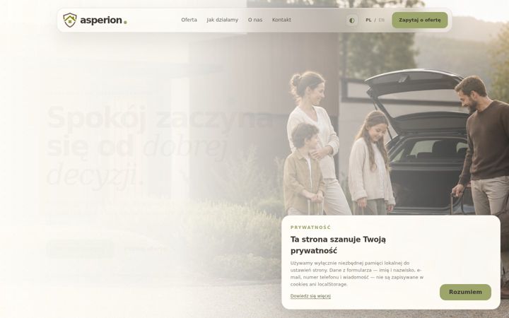 Screenshot of asperion.pl