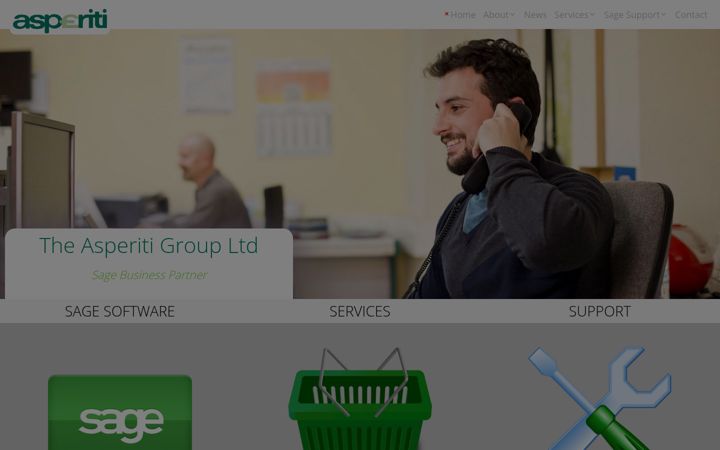 Screenshot of asperiti.co.uk
