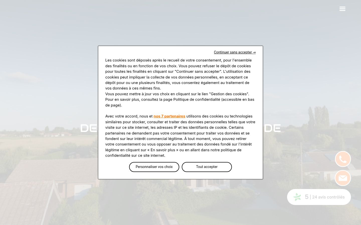Screenshot tal-banner tal-kunsens muri qabel kwalunkwe interazzjoni