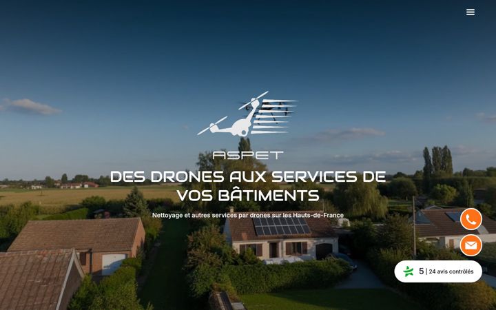 Screenshot of aspetdrone.com