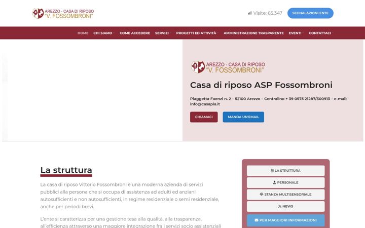 Screenshot of aspfossombroni.it