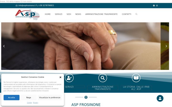 Ekrānuzņēmums no aspfrosinone.it