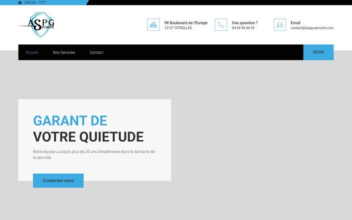Screenshot of aspg-securite.com