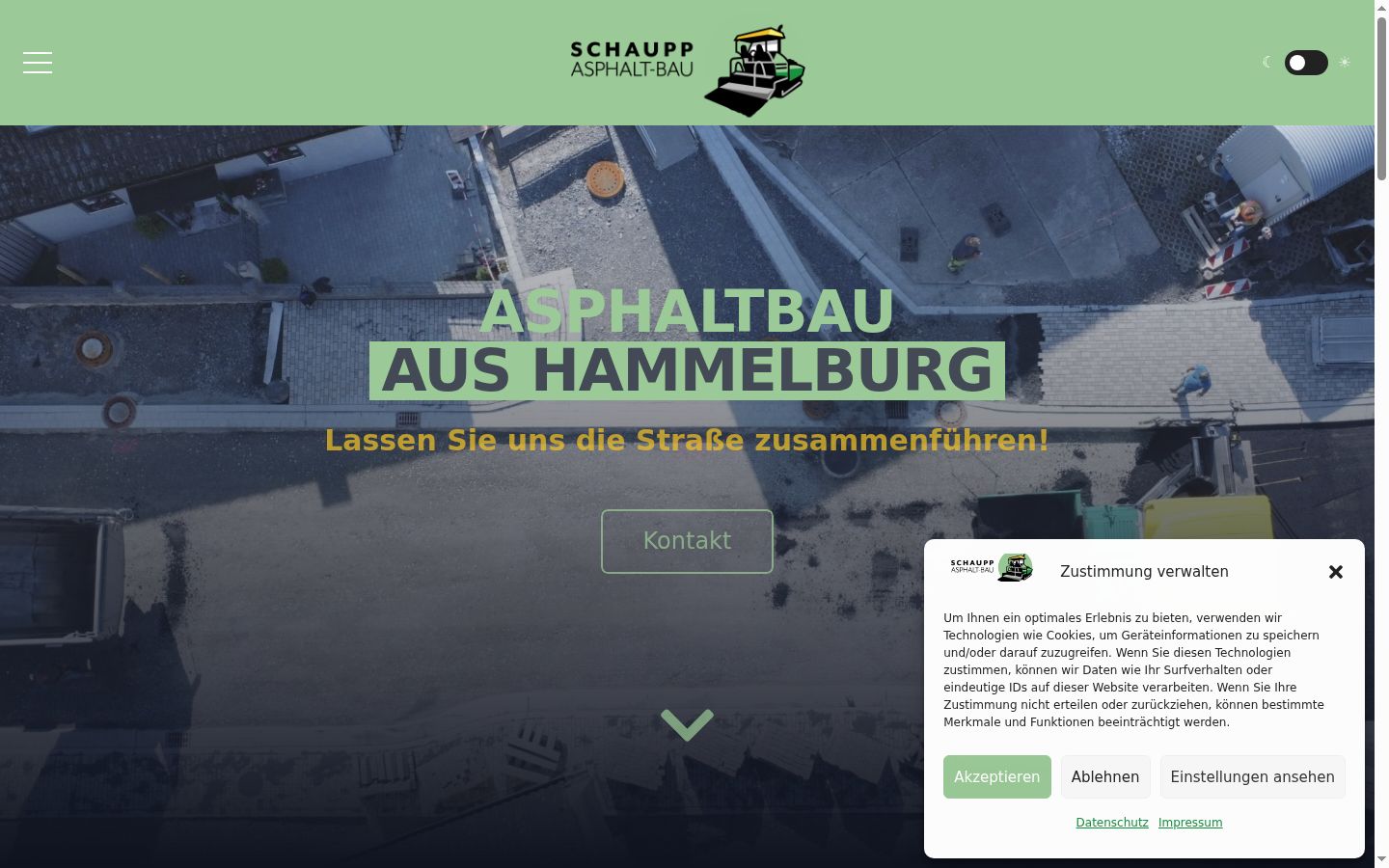 Snímek obrazovky baneru souhlasu zobrazeného před jakoukoli interakcí