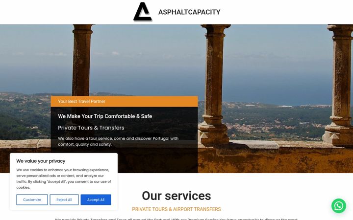 Screenshot of asphaltcapacity.com
