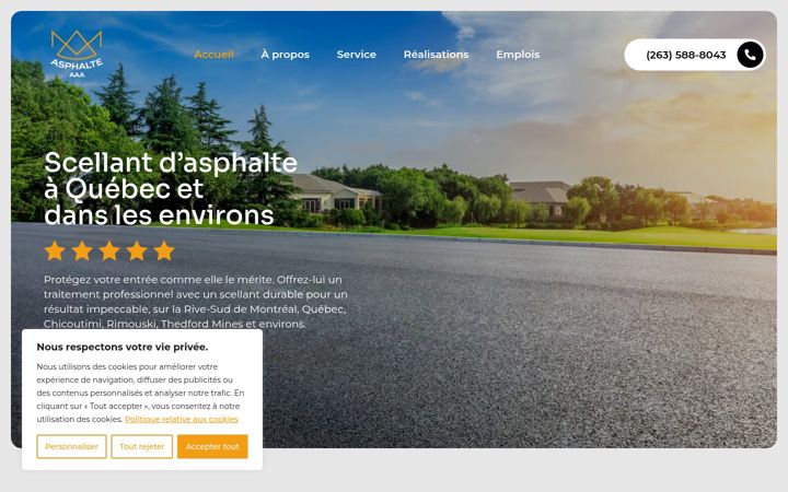 Screenshot of asphalteaaa.com