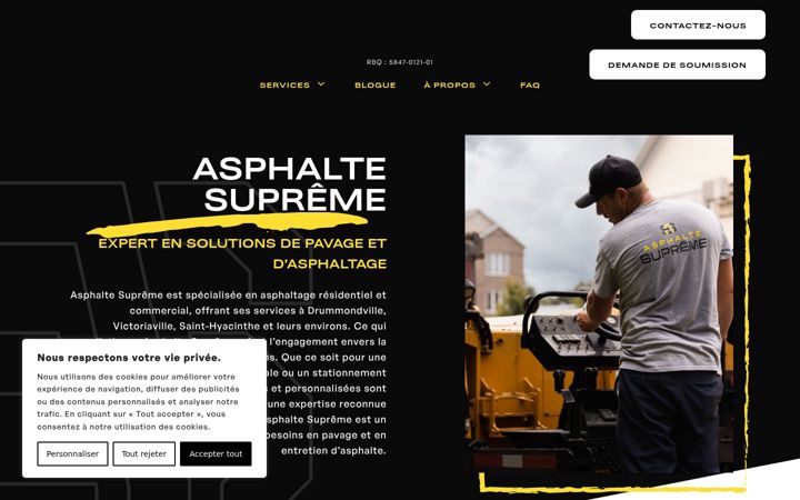 Screenshot of asphaltesupreme.com