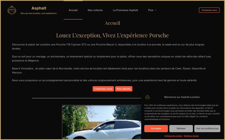 Screenshot of asphaltlocation.fr