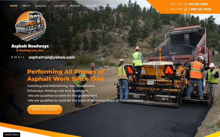 Screenshot of asphaltroadways.net