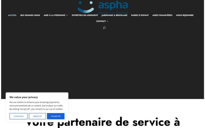 Snimka zaslona za asphaservices.fr