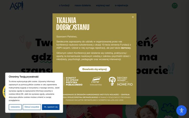 Ekraanipilt saidist aspi-racjami.org
