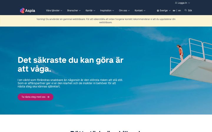 Ekraanipilt saidist aspia.se