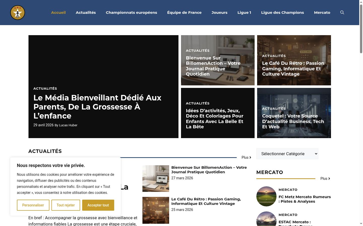 Screenshot tal-banner tal-kunsens muri qabel kwalunkwe interazzjoni