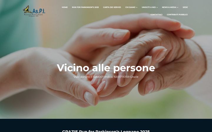 Captura de ecrã de aspilegnano.it