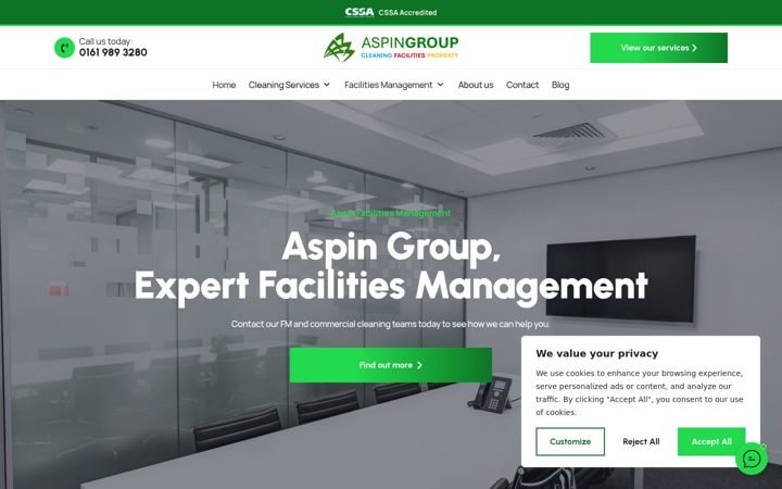 Captura de ecrã de aspinfm.co.uk