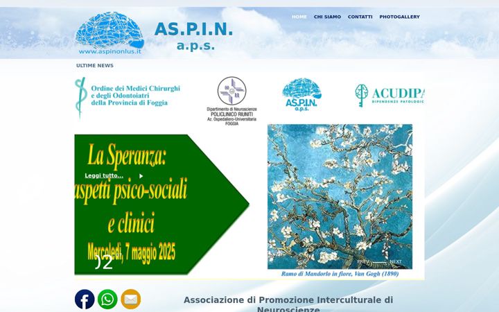 Screenshot of aspinonlus.it