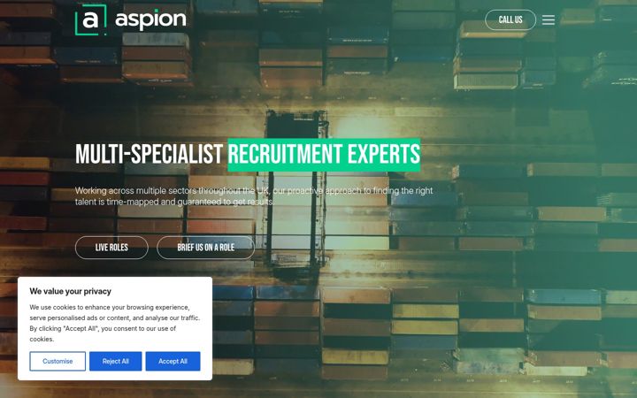 Captura de ecrã de aspion.co.uk