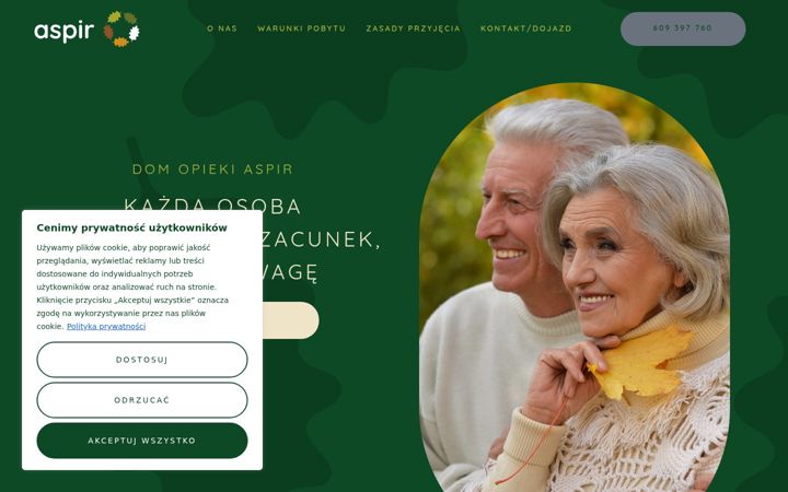 Screenshot van aspir.com.pl