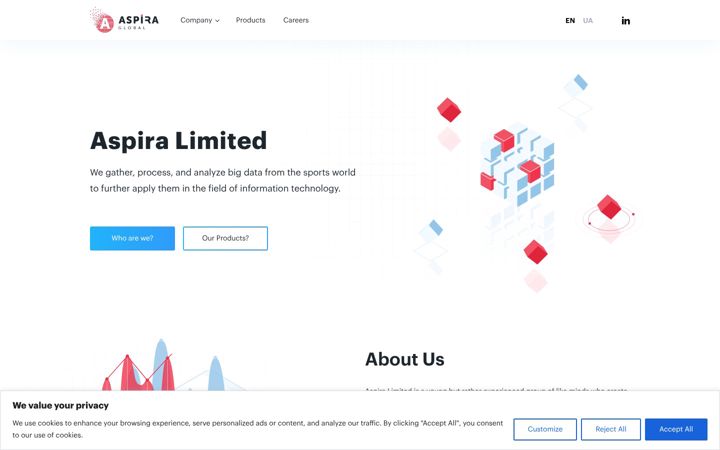 Screenshot of aspira.global