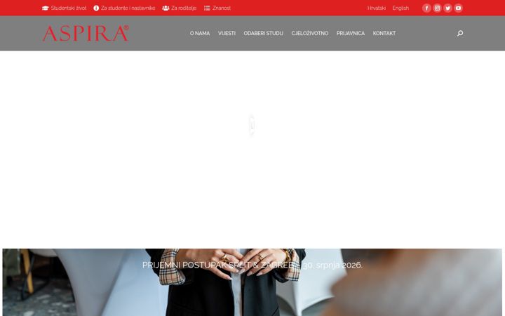 Screenshot of aspira.hr