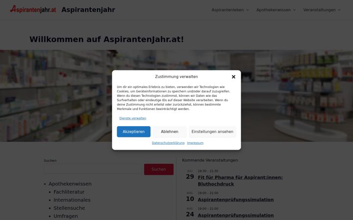Screenshot of aspirantenjahr.at