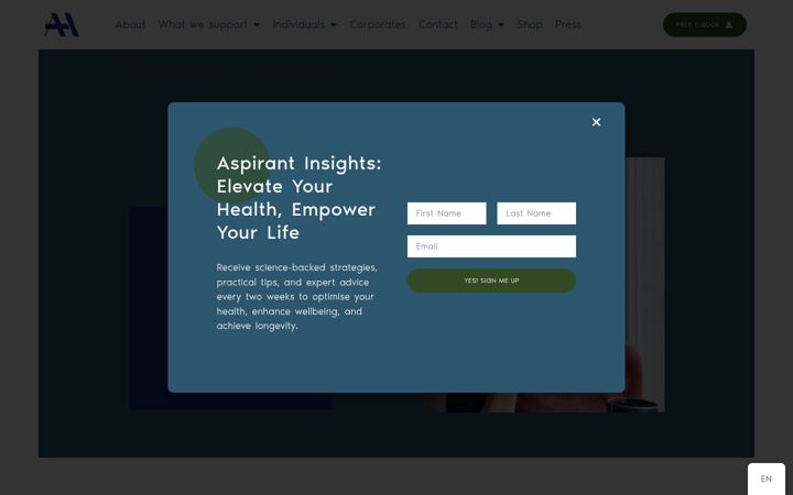 Screenshot of aspiranthealth.com