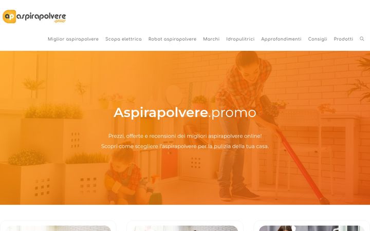Screenshot of aspirapolvere.promo