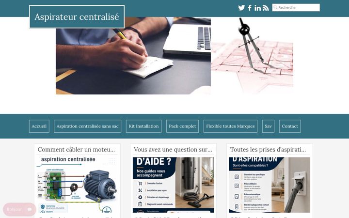 Captura de ecrã de aspirateur-central-sav.fr