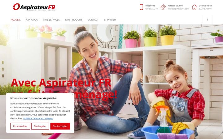 Screenshot of aspirateurfr.com